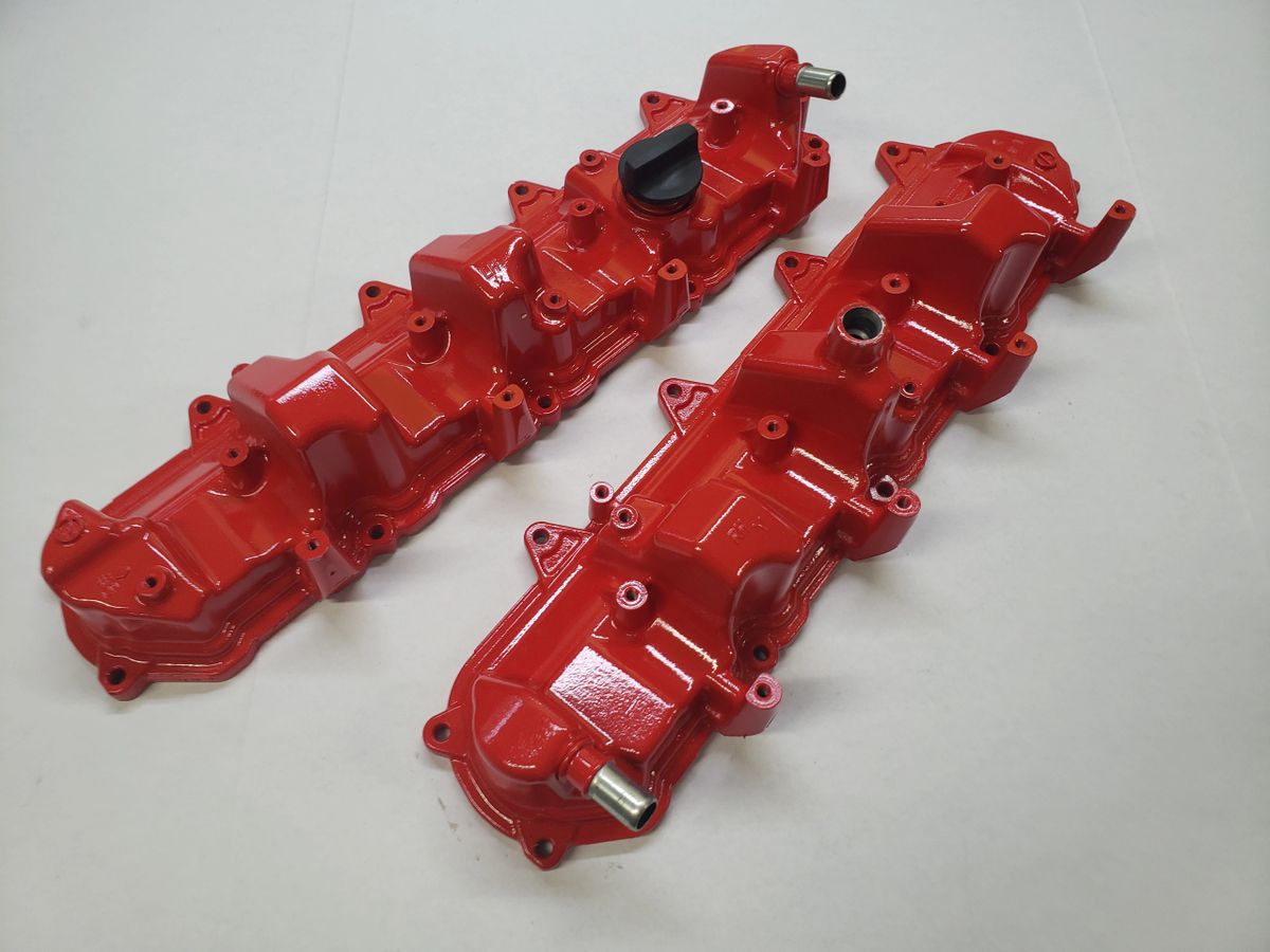 USED C7 Z06 LT4 VALVE COVERS TORCH RED